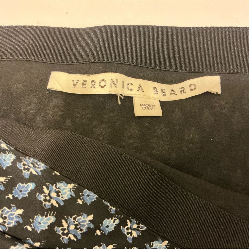 Veronica beard violet ruched paisley mini skirt size 4 - Picture 5 of 6